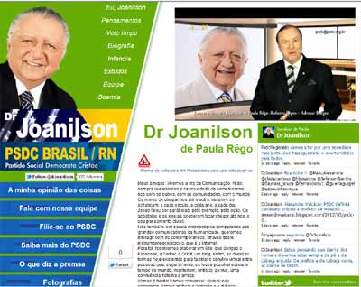 Novo site do Dr Joanilson de Paula Rêgo