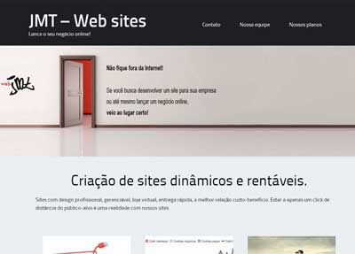 Novo site JMT Criação de sites